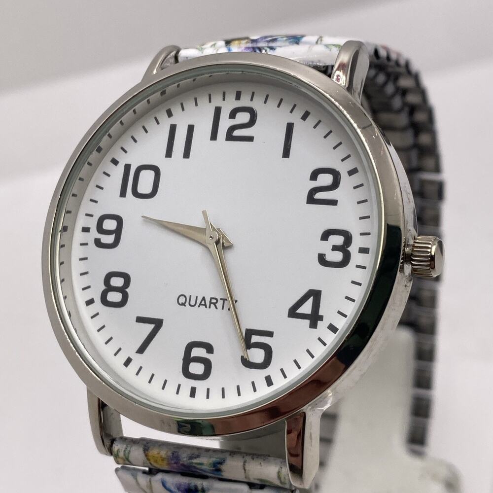 Womens Vintage Stretch Band Watch New Battery